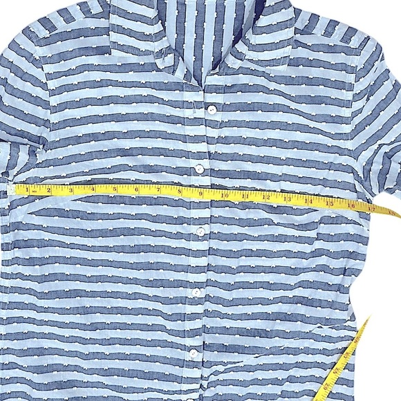 J. McLaughlin Button Down Striped Blouse - Picture 8 of 13